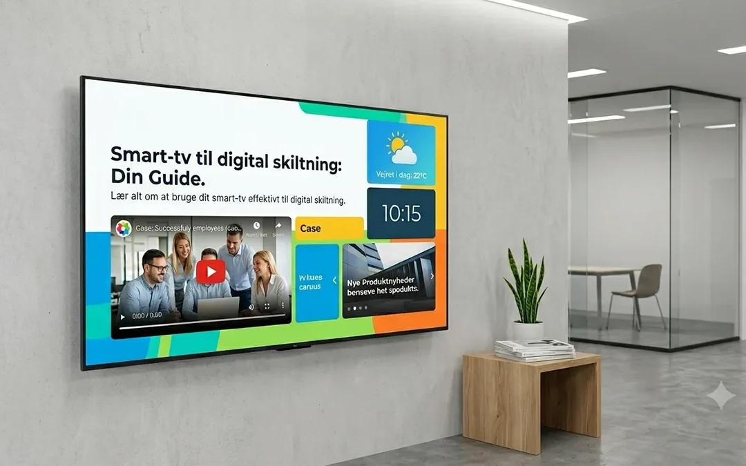 Smart-tv til digital skiltning i 2026: En komplet guide